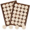 Logbuch-Verlag 48 beige natur Aufkleber leer blanko zum Beschriften Etiketten neutral rund 4 cm Weihnachtsaufkleber