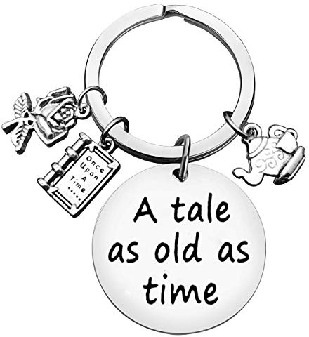 Friendship Gifts Best Friend Keychain Friendship Keyring Fairy Keychain for Women Girls A Tale As Old As Time Keyring Faily Gifts BFF Present Faily Key Chain for Daughter Mom Girlfriend Friends