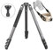 INNOREL ST324CF Carbon Fiber Tripod, Lever Lock Professional Heavy Duty Camera Tripod,Max Tube 32mm, Max Load 30kg Working Height 13-158cm with 58mm Bowl Adapter/Bag/Camera Strap