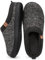 MERRIMAC Herren Slip-on Hausschuhe Bequem Memory-Schaum Rutschfest Innen Pantoffeln Schwarz, 41-42 EU