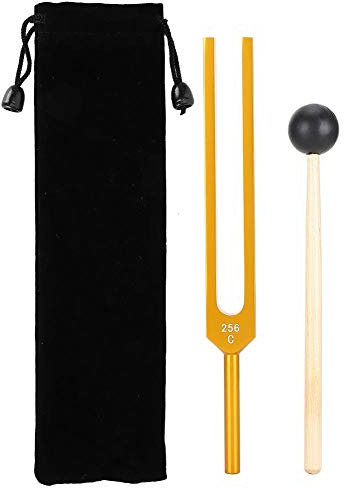 Brrnoo Stimmgabel, 256 Hz Aluminiumlegierung, Mallet Hammer Energy Ball für Medizinische Instrumente Tuning Vibration Sound Tool Set