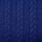 12,90 /m Stoff Cably Zopfmuster | Strickstoff zum Nähen | Jerseyjacquard Meterware | Bekleidungsstoff (blau)