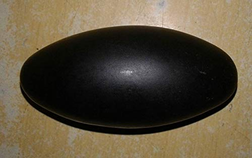 Narmada Shiva Lingam Stein 20,3 cm schwarz Narmadeshwar Shivling Banalingam Mahakal Jyotirling indischer Gott Idol Statue Stein Puja religiöser Gott Idol Seltene Steine Shiv Ling Heilige Jyotirlinga