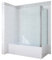AQUABATOS Badewannenaufsatz mit Seitenwand Schwarz matt 80 x 70 x 140 cm Eckdusche Eck-Duschtrennwand für Badewanne Handtuchhalter Duschwand Glas 5 mm Sicherheitsglas Echtglas Nano Beschichtung