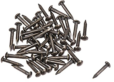 sourcing map 50Stk. Bild Foto Aufhänger Messing kleine hängende 1,5x10mm | Nägel, Messing