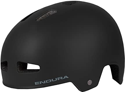 Endura Unisex Erwachsene PissPot BMX Fahrradhelm | Leichte Konstruktion | Externe Lüftungsschlitze | Mikroverstellsystem Helm, Schwarz, S-M