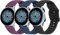 Fook 3 Pack Correa Compatible con Samsung Galaxy Watch Active 2 40mm 44mm, 20mm Pulseras de Repuesto para Galaxy Watch 3 41mm / 42mm / Gear S2 Classic/Galaxy Watch 4/4 Classic
