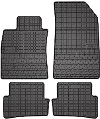 OMAC Gummi Fußmatten kompatibel mit Renault Clio 2005-2012 Automatten Gummi Schwarz 4tlg