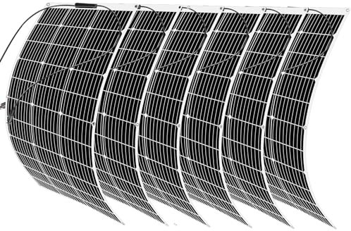Panneau Solaire 600W 12V Panneau Solaire Souple 6 * 100w Panneaux Solaires Monocristallins, Toits, Caravanes, Bateaux, Panneaux Solaires Ensemble 600w