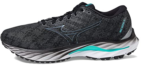 Mizuno Men's Wave Inspire 19 Water Shoe, Black Grey Metallic, 8 UK Wide