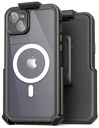 Encased Waterproof Case for iPhone 14 Plus 6.7 with Belt Clip Holster (Compatible with MagSafe)