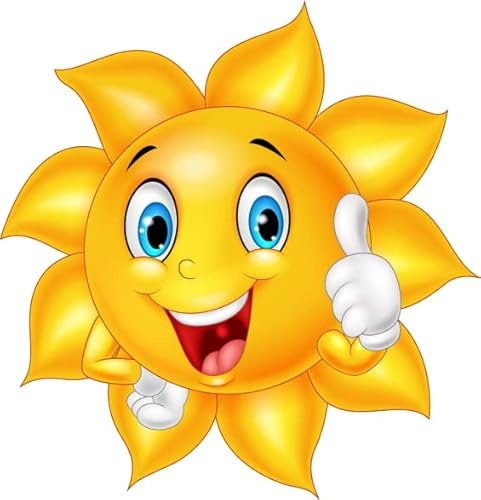 U24 Aufkleber Lustige Sonne 10 x 10 cm Autoaufkleber Sticker Konturschnitt