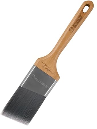 ROLLINGDOG Cutting in Paint Brush -Edging Paint Brush,Angled Paint Brushes for Cutting In and Triming (Soft Filament)