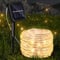 Gimisgu Solar Lichtschlauch Aussen, 20M 200 LED Warmweiß Außenlichterkette, IP65 Wasserdicht, 8 Beleuchtungsmodi Lichterkette für den Außenbereich, Dekorative Gartenbeleuchtung