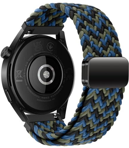 Dumgeo Armband kompatibel mit Amazfit GTS/GTS 2 /GTS 2 Mini/GTS 2e/GTS 3/GTS 4 /GTS 4 Mini, 20mm Elastisches Nylon Armband für Amazfit Bip/Bip 3/Bip 3 Pro/Bip U/Bip U Pro/Bip S/Amazfit GTR 42 mm