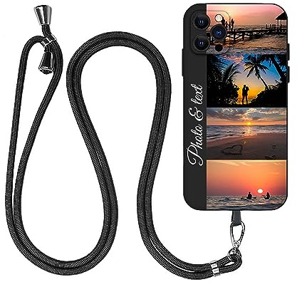 JGOYGYI Personalisierte Handyhülle kompatibel mit iPhone 14 15 13 12 11 Pro 8 7 6 Plus 13 12 11 Mini XS Max XR X SE 6s 5s, Benutzerdefiniert Hülle mit Eigenem Foto Bild Text Individuelle case