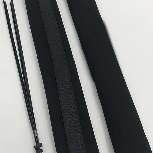 Protezione per Coperture Ammortizzatori per Stivali Forcella Anteriore Moto, KIMISS Copertura per Ammortizzatore Anteriore in Tessuto Prevenzione Polvere Protezione per (Nero)