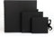 Medium Black Scrapbook Fotoalbum 100 Seiten/50 Blatt, 200gsm Square Scrap Book mit Bandverschluss - Ideal für Scrapbooking, Kunst, Handwerk und DIY (20x20cm) (Schwarz, Medium)