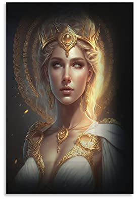 Poster mit antiken griechischen Göttern, Aphrodite, Kunstposter, Leinwand, Gemälde, Dekor, Wanddruck, Foto, Zuhause, moderne dekorative Poster, 20 x 30 cm