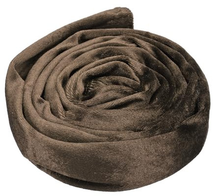 PATIKIL 1,97 Zoll Kronleuchter Kettenkabelabdeckung, 1 Stück Samt Stoff Kettenhülle für Kronleuchter, Schaukel, Kabel, Braun