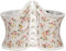SCARLET DARKNESS Ceinture Corset Victorienne Femme À Lacets Large Ceinture Waspie Cosplay Rose Jaune Imprimé Floral 46
