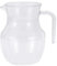 sourcing map Water Jug, 16.9oz Acrylic Water Pitcher with Spout, Elegant Serving Carafes Wine Beverage Container for Water, Juice, Tea, and Cocktails, Clear