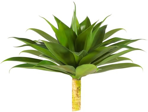 Tamiaia™ Planta de agave artificial para exteriores, planta de agave grande sintética de 22 pulgadas, plantas artificiales de agave artificial para patio, jardín y decoración del hogar (verde, 22