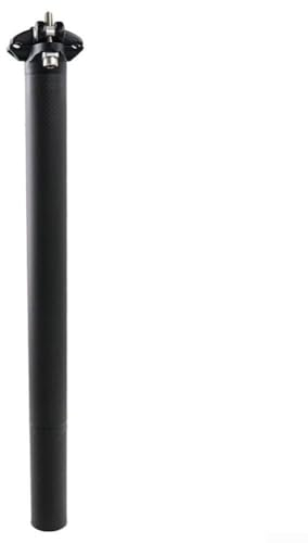 3K Sattelstütze aus Karbonstoff, ultraleichte Karbonfaser, stabiles Sattelstützen-Kopfteil, Schrauben aus Stahllegierung, 27 x 2 mm (30,8–9 mm)