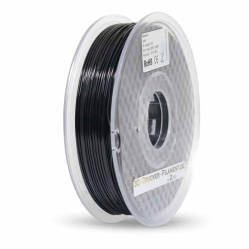Z3D® PLA-CF 1,75mm KOHLEFASER 1kg 3D Drucker Filament - hochwertig, verstärkt mit Carbonfasern, hohe Steifigkeit & Festigkeit, ideal für technische & funktionale