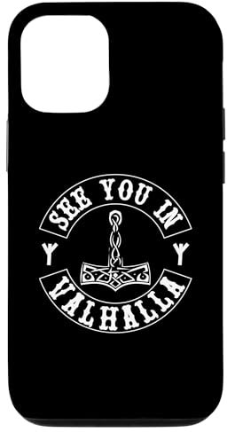 Hülle für iPhone 15 Wir sehen uns in Walhalla - Thorhammer
