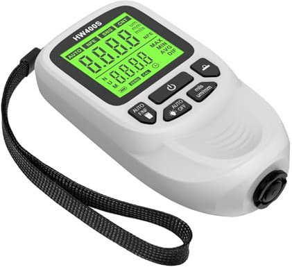 Lackdickenmessgeräte 0–2000 Μm Beschichtungsdickenmessgeräte Lacktiefenmessgeräte Messgerät Mit Hintergrundbeleuchtetem LCD Display Für Fahrzeuge