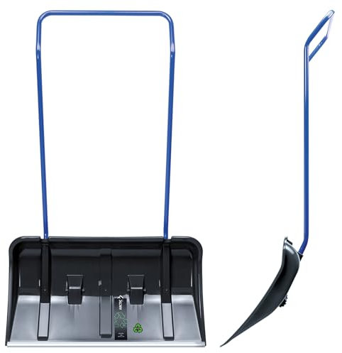 Schneeschaufel Schneeschieber mit Rollen Alu-Profilkante 80cm Schneeräumer Profi TOP