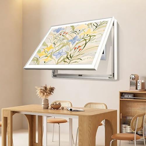 TRAGLO Couvercle de panneau électrique Peinture décorative Panneau de disjoncteur caché à montage mural Bordure PS Couvercle de boîte à fusibles d'intérieur pour la maison et le bureau(Style 3,40x30CM