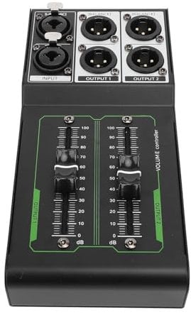 Passiver Lautstärkeregler, Schallpegelregler, Passiver Studio-Controller, Passiver Stereo-monitors-Lautstärkeregler, Stereo-Lautstärkeregler für Studio und Heim-Soundsystem