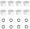 8 Stück Wc-sitz Rückenmutter Unterlegscheiben Set, Toilettendeckel Befestigung, Toilettendeckel Befestigung Ersatz, Befestigung für Toilettendeckel, Wc sitz Befestigung von Oben