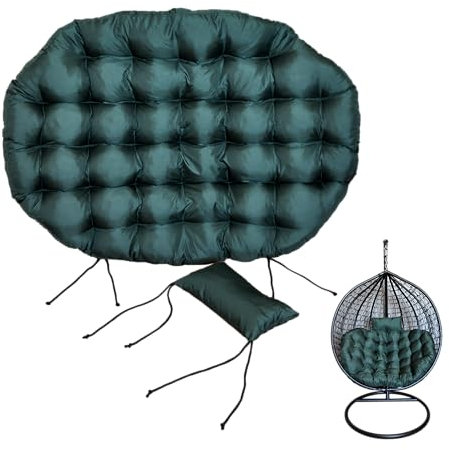 nana shop Grand Coussin de Jardin, Coussin Fauteuil Cocon, Coussin Fauteuil Suspendu, Coussin balancelle, Coussin de Jardin Vert