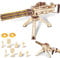 VATOS Wooden Puzzles for Adults, 3D Wooden Puzzle Machine Gun Model with Rubber Bands, 344pcs Wood Puzzles DIY Building Toy Kits - Excellent for Men, Teens, and Craft Enthusiasts (Ages 14+)