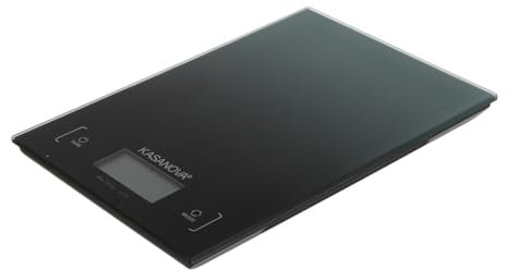 KASANOVA Bilancia da Cucina Digitale Vetro Verde 5kg