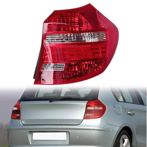 KPIRXO Auto Rückleuchten für BMW 1 Series Hatchback E87 2004-2007 2008 2009 2010 2011, Rückleuchten Heckleuchte Set - Bremsleuchten Lenkung Rücklicht, Lower Bumper Rückleuchte Rückleuchten Montage