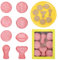 TONAUP Football Biscuit Cutters, 8 Pieces Plastic Football Cookie Cutters Set, Trophy Plastic Cookie Cutter, Basketball Cookie Cutter for Biscuits, Baking, Cake Decoration