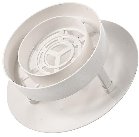 DOITOOL Cappuccio Antipioggia Per Ventilazione Copertura Protettiva Per Sfiato Sul Tetto Protezione Per Canali e Cappucci Materiale Pvc Resistente Installazione Facile