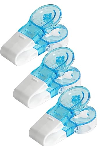3 Pcs Portable Pill Taker Remover Household Gadgets, Pill Popper for Blister Packs, No-Touch Pills Dispenser with Storage Box, Compact Tablet Dispenser for Elderly & Arthritis, Travel-Friendly