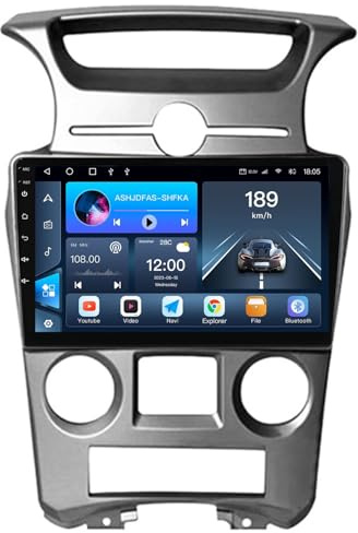 Android 15 Radio para KIA Carens 2007-2011 con Wireless Carplay y Android Auto, Pantalla Táctil Incell 9 Pulgadas con GPS WiFi Bluetooth FM RDS Cámara Trasera(A,4-Core(1G+32G))