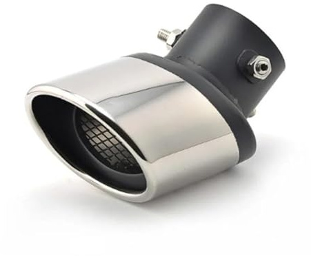 Auspuffendrohr für FIAT Grande Punto 2006-2012 Edelstahl-Endschalldämpferblende Äußeres Ende Schräges ovales Auslassgitter (normal/A)