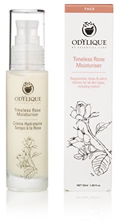 Odylique Organic Face Cream with Rose Water & Rosehip 50ml | Vegan & 100% Natural Moisturiser Day Cream | Soothing & Ideal for Sensitive Skin | Face Moisturiser for Women | Face Cream for Women |
