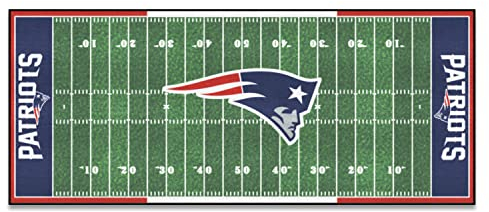 FANMATS - 7341 NFL New England Patriots Nylon Face Football Field Runner 76,2 x 182,9 cm