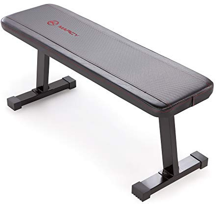Marcy Flat Utility 600 lbs Capacity Weight Bench for Weight Training and Ab Exercises SB-315 , Black