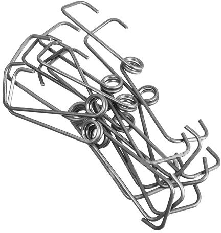 MultiDepot Universal Bügelverschlüsse 10 Stück, 12 x 3 cm, Metall, Silber, Schnalle, Glasdeckel, Deckel, Made in EU