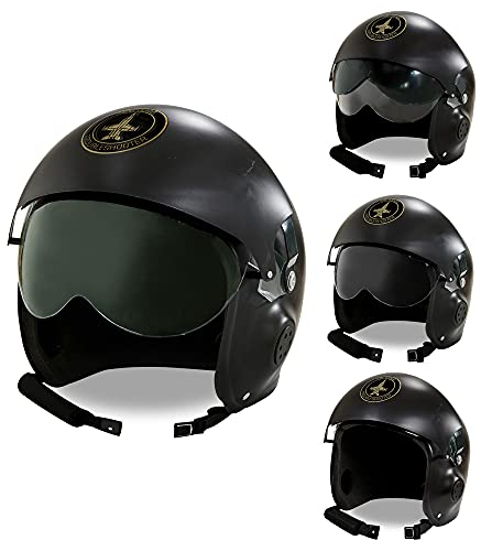 W WIDMANN MILANO Party Fashion 04858 - Jet Pilotenhelm, Kostümzubehör, Accessoire, Pilot, Karneval, Mottoparty
