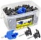 VOSS.farming 100x Isolateur « Clip » pour Rubans et cordelettes Starter Box» + Visseur + Boîte